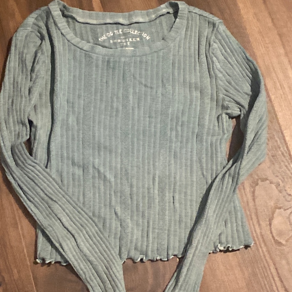 Aero Shrunken Tee - green - size small